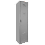 B1 Locker Troya Filer Metálico 1 Puertas Color Gris LOCC-1P45-GR Perfil