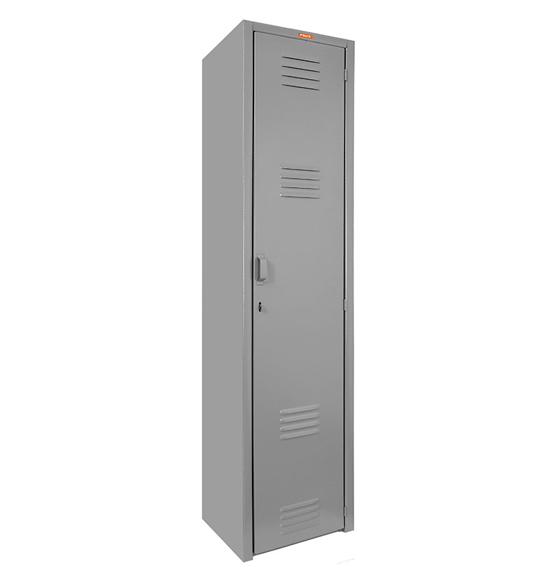 B1 Locker Troya Filer Metálico 1 Puertas Color Gris LOCC-1P45-GR Perfil