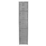 B2 Locker Metálico 5 Puertas Color Gris LOCC-5P37-GR Frente