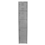 B2 Locker Metálico 5 Puertas Color Gris LOCC-5P37-GR Frente-min