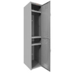 B3 Locker Metálico 1 Puertas Color Gris LOCC-1P37-GR Abierto