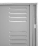 B7 Locker Metálico Color Gris Refuerzo de Puerta-min